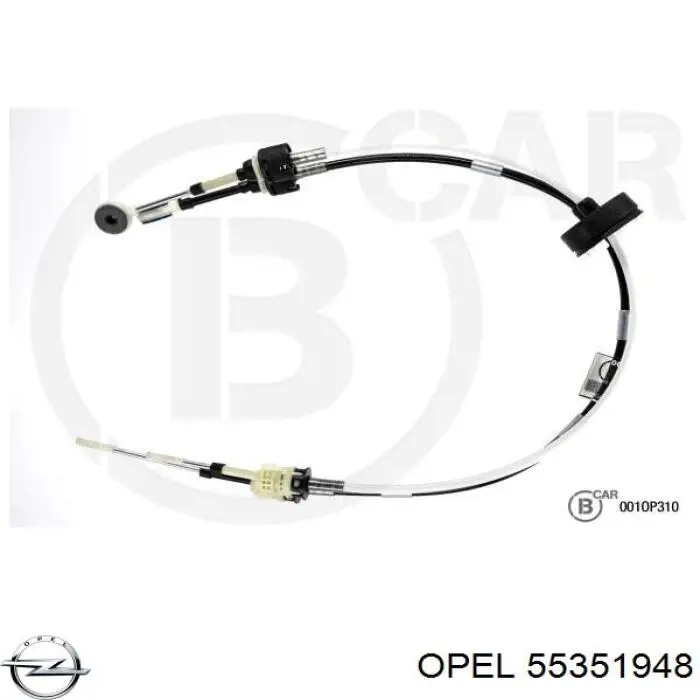 55351948 Opel cables de caja de cambios