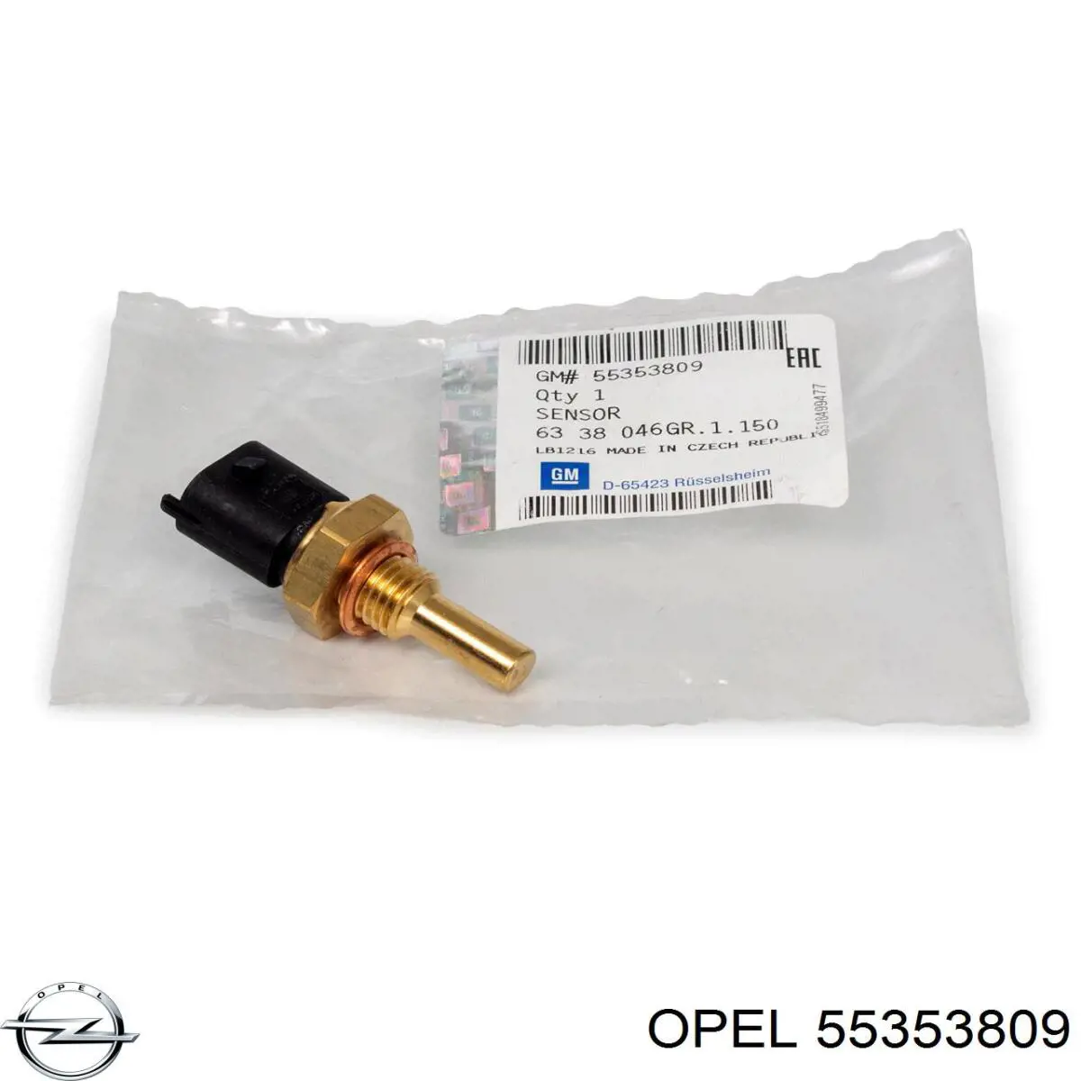 55353809 Opel sensor de temperatura del refrigerante