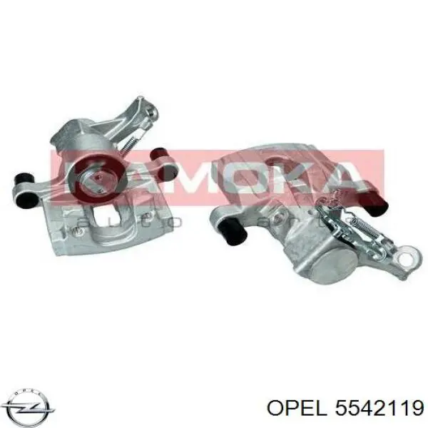 5542119 Opel pinza de freno trasera izquierda