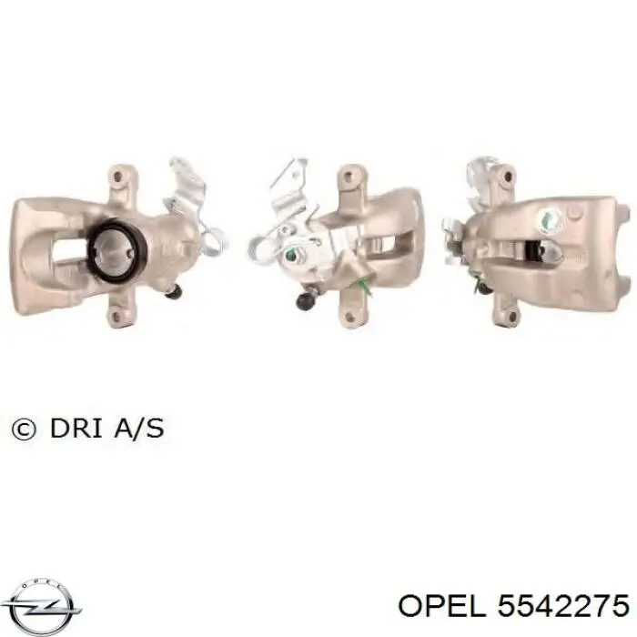 Pinza de freno trasera izquierda Opel 5542275 precio, desde 55,40 EUR