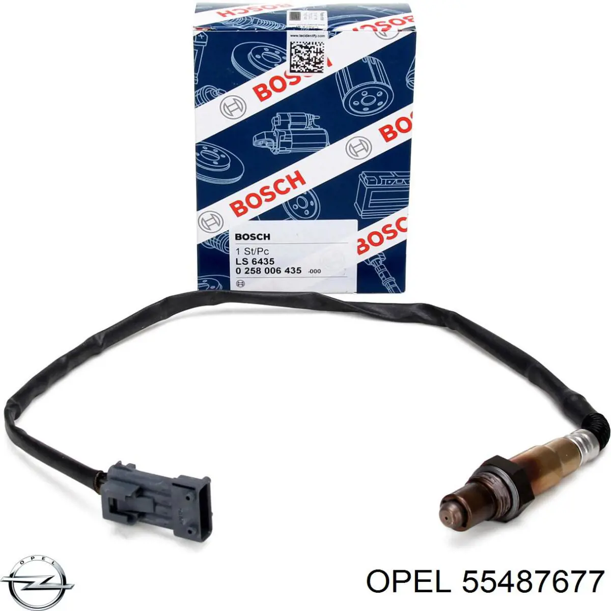 55487677 Opel Sensor de óxidos de nitrógeno NOx trasero