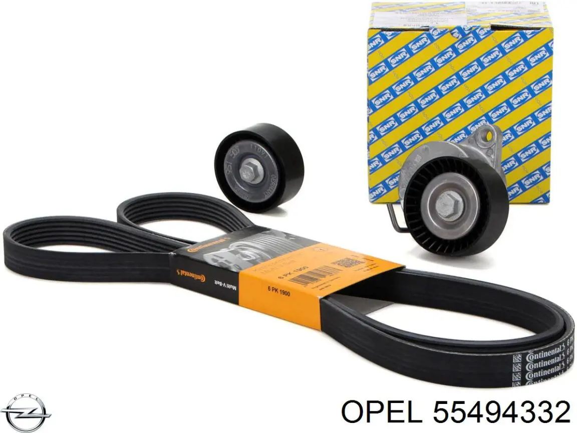 55494332 Opel polea inversión / guía, correa poli v