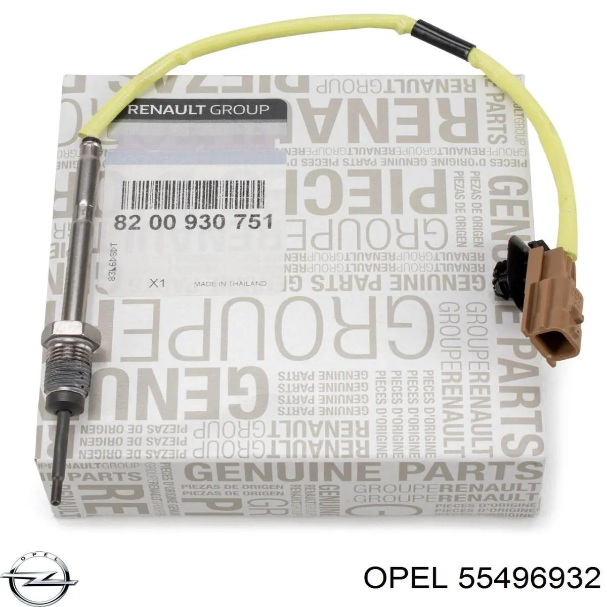 Sensor de temperatura de gases de escape en catalizador Opel 55496932 precio, desde 66,79 EUR
