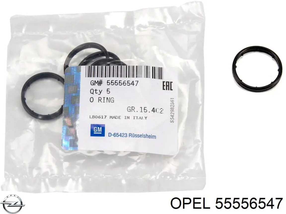 55556547 Opel junta de enfriador de aceite superior