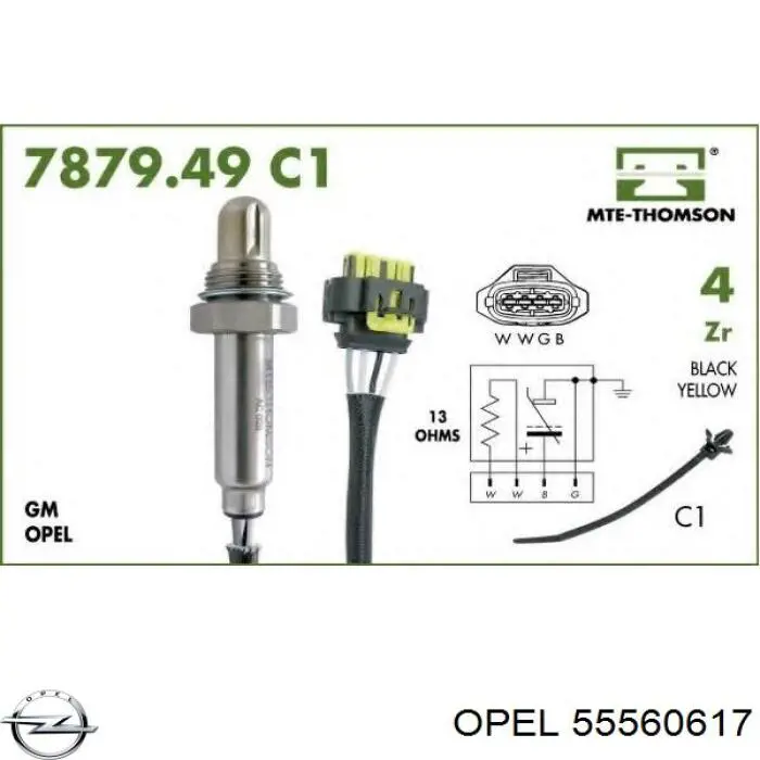 Comprar 55560617 Opel Sonda lambda de oxígeno posterior al catalizador