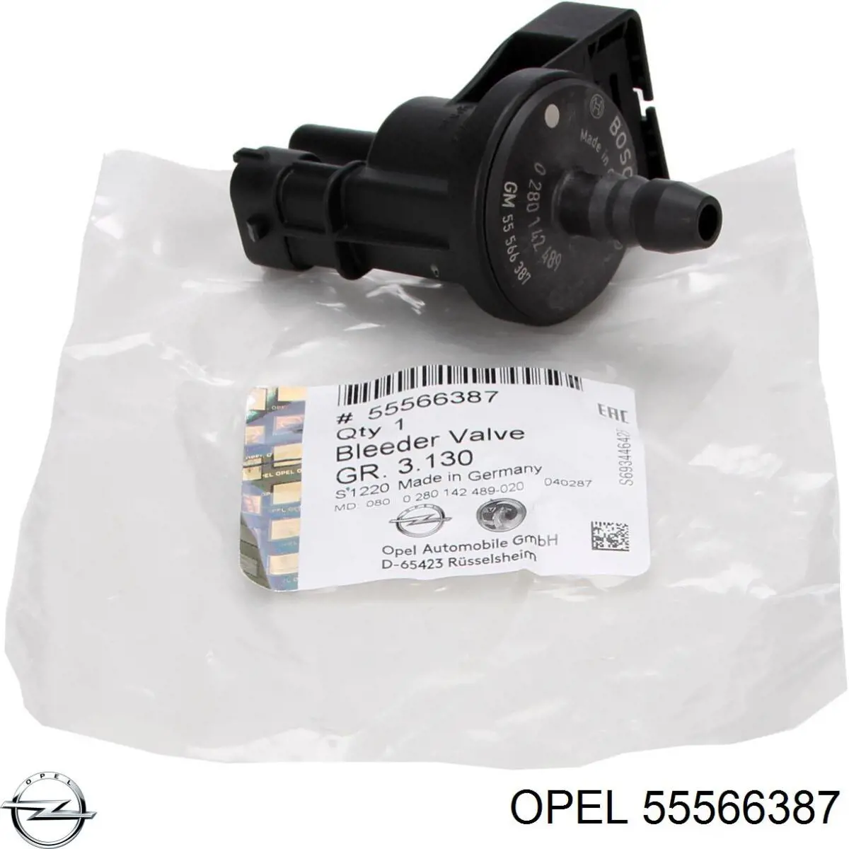 Válvula de ventilación de gases del tanque de combustible Opel 55566387 precio, desde 32,92 EUR