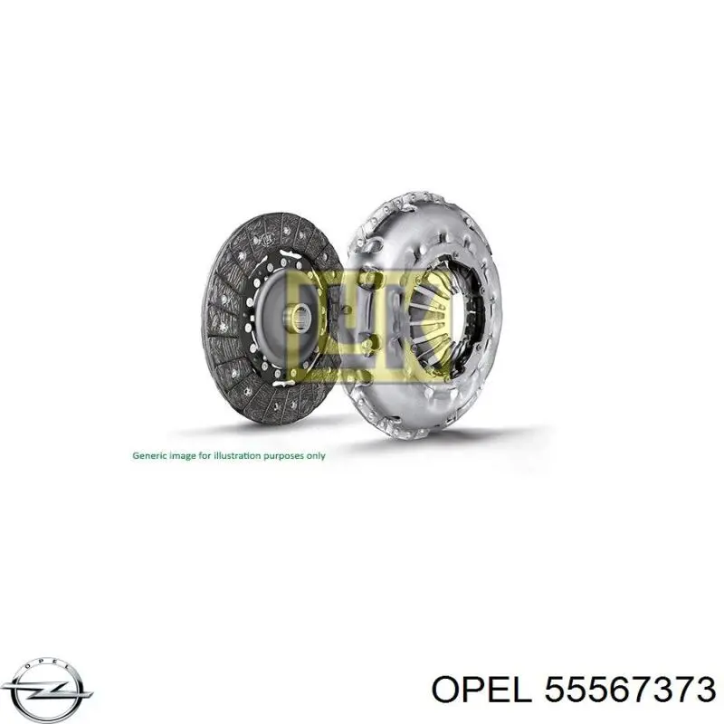 55567373 Opel kit de embrague (3 partes)