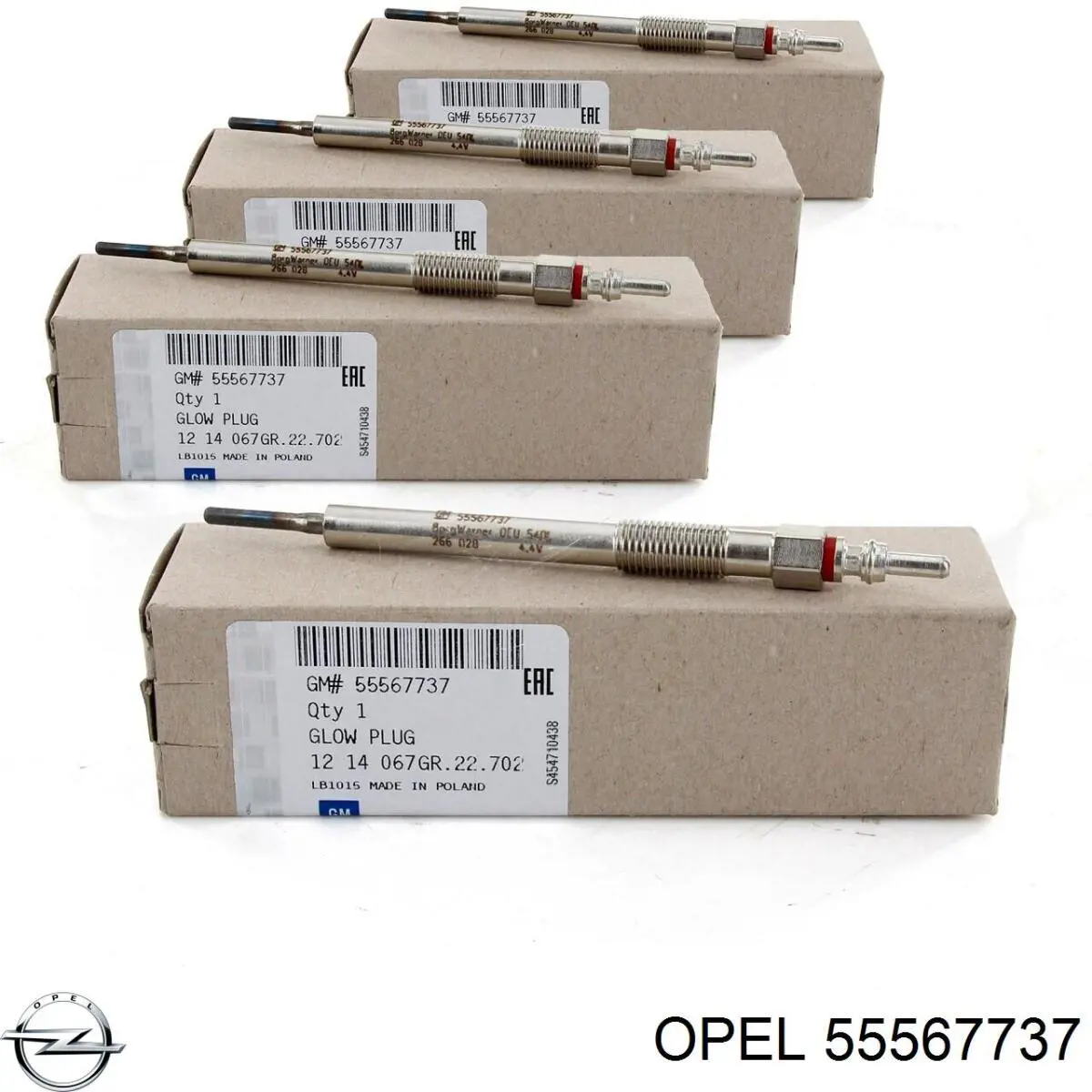 Bujías incandescentes Opel 55567737 precio, desde 15,43 EUR