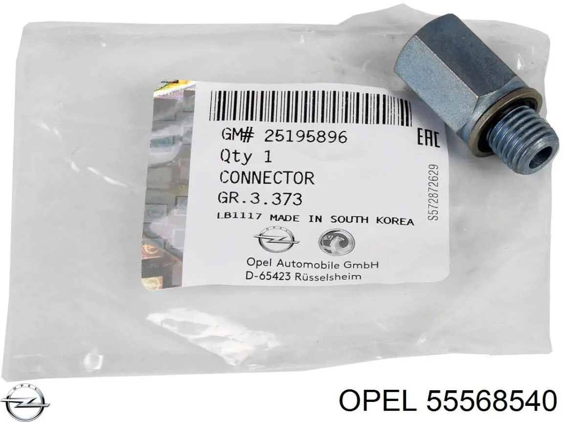 55568540 Opel junta de el adaptadora del enfriador de aceite