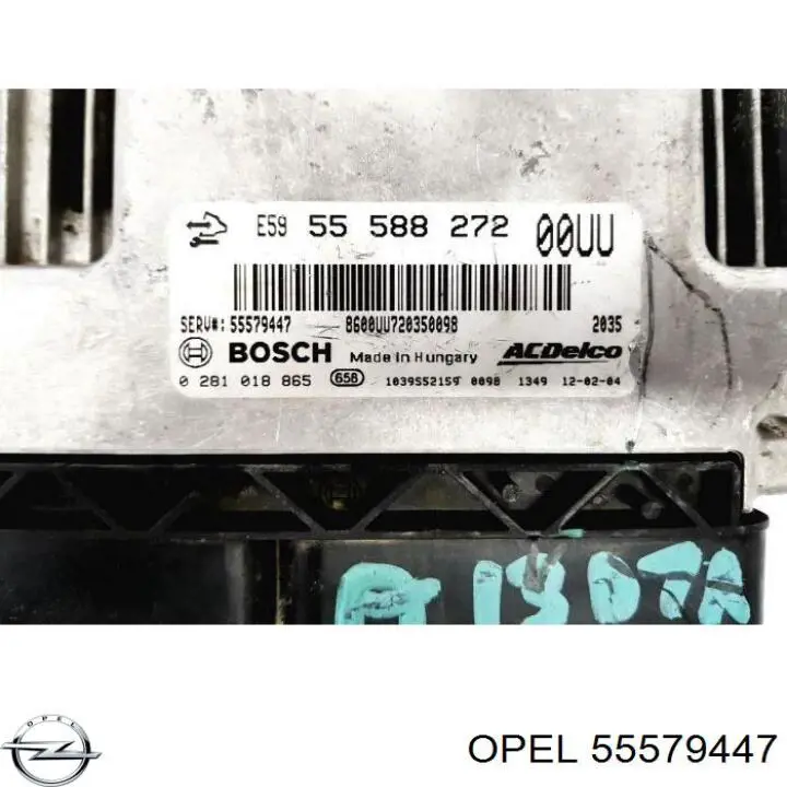 1247163 Opel módulo de control del motor (ecu)