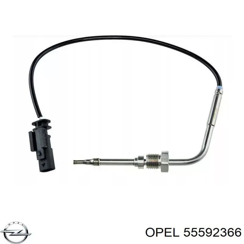 1247806 Opel sensor de temperatura, gas de escape, en catalizador