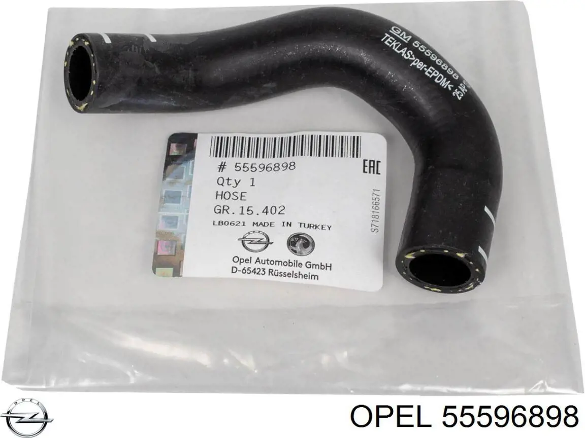 55596898 Opel tubo manguera para enfriador de aceite, alta presion