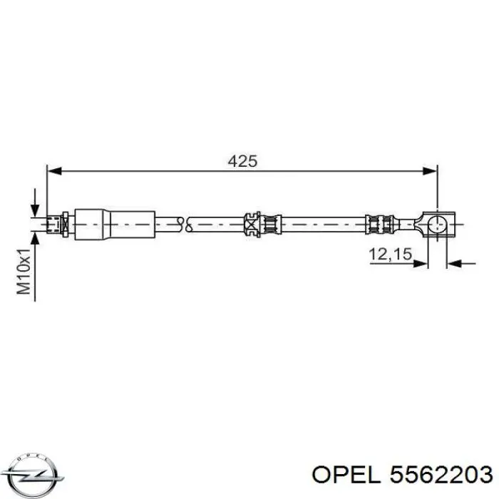 Latiguillos de freno delantero Opel 5562203 precio, desde 26,55 EUR