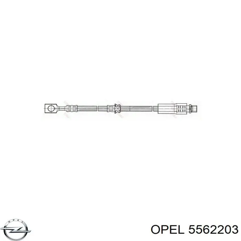 Latiguillos de freno delantero 5562203 Opel