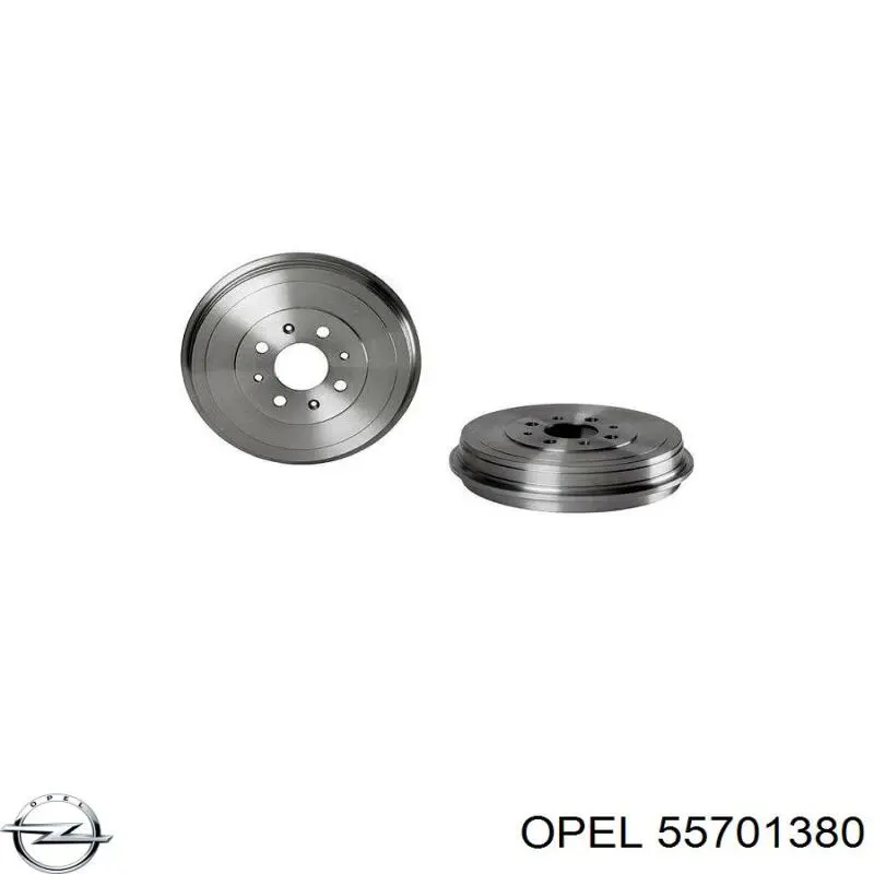 Tambor de freno trasero 55701380 Opel