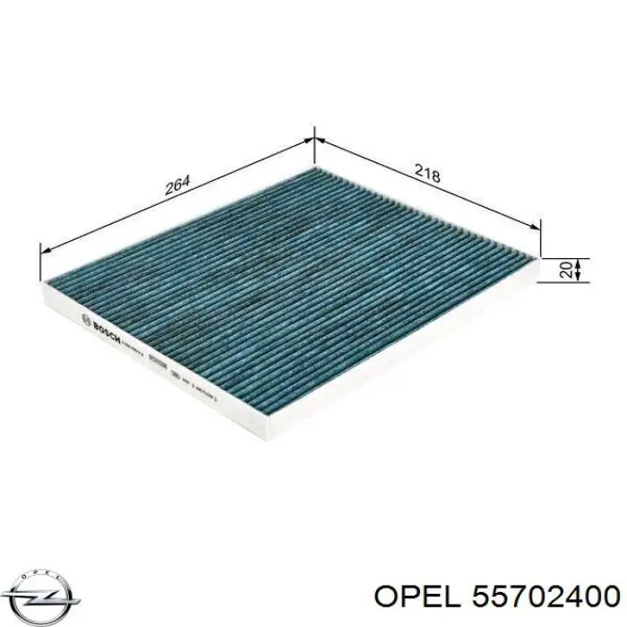 Cubierta del filtro de habitáculo Peugeot/Citroen 55702400
