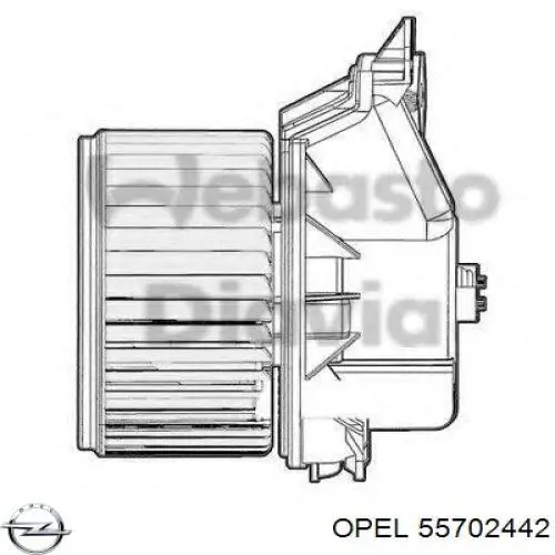 Motor eléctrico, ventilador habitáculo Opel Corsa X12