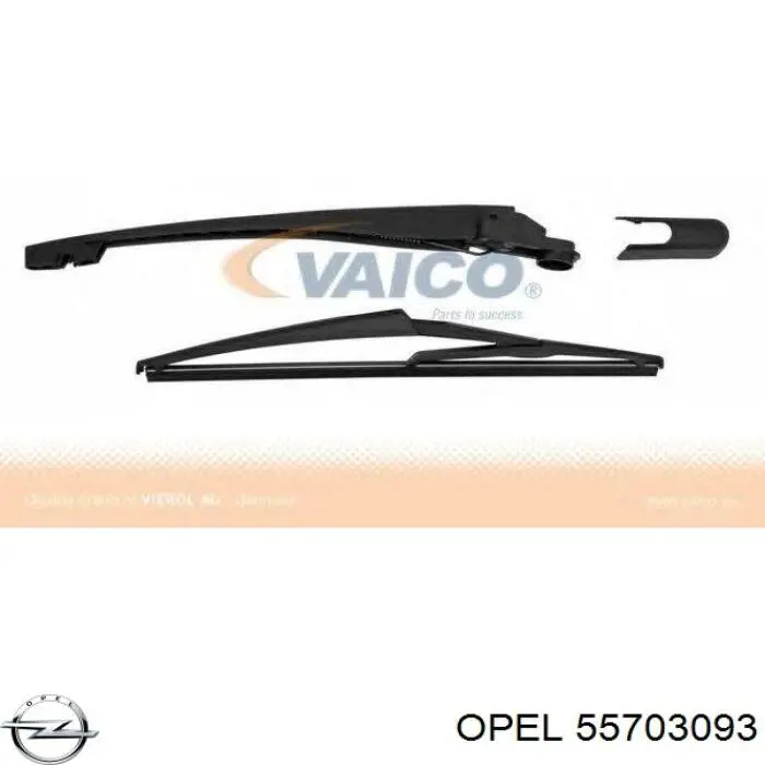 55703093 Opel brazo del limpiaparabrisas, trasero