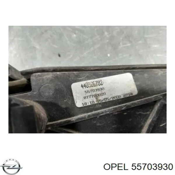 55703930 Opel difusor de radiador, aire acondicionado, completo con motor y rodete