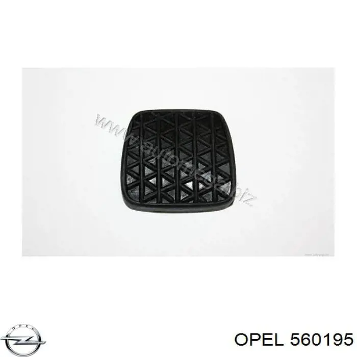 560195 Opel revestimiento de pedal, pedal de freno