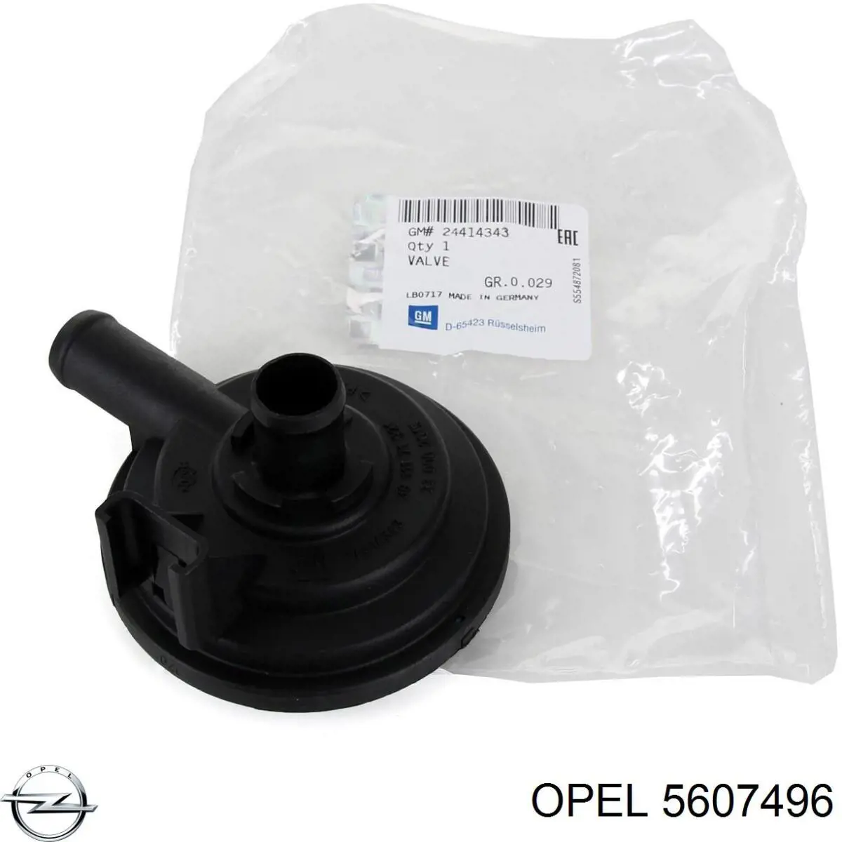 5607496 Opel válvula, ventilaciuón cárter