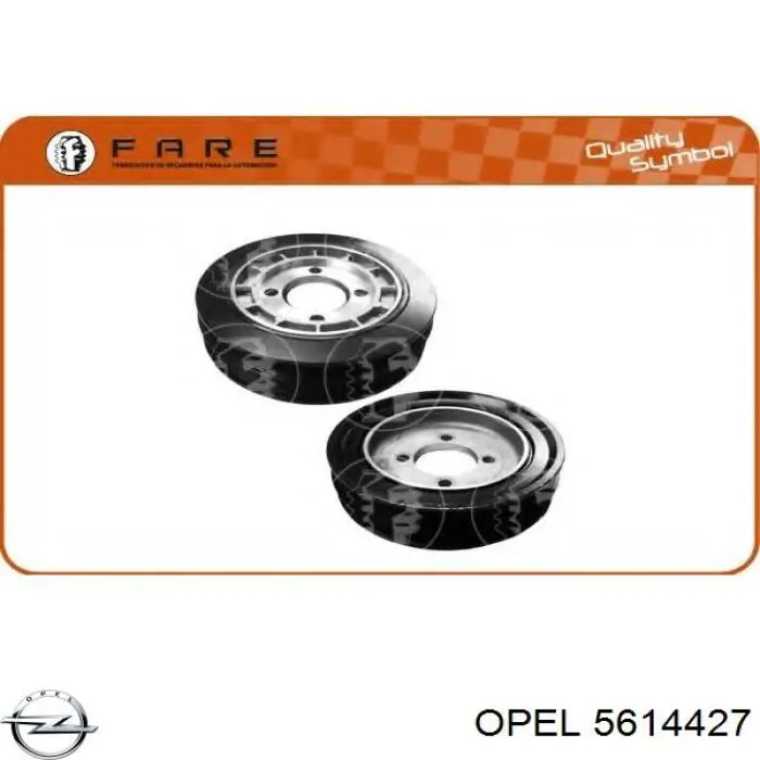 5614427 Opel polea de cigüeñal