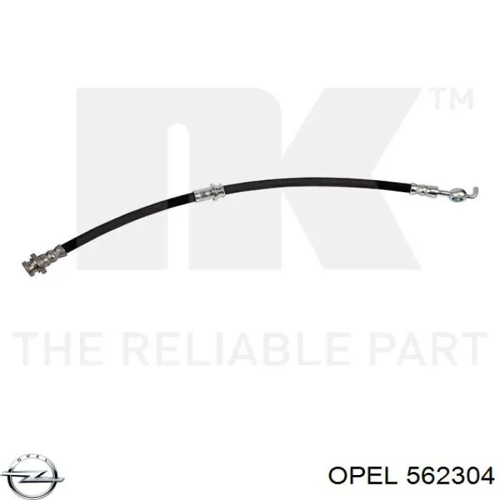 562304 Opel latiguillo de freno delantero