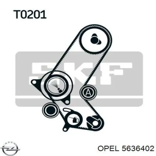 Correa de distribución Opel 5636402 precio, desde 40,49 EUR