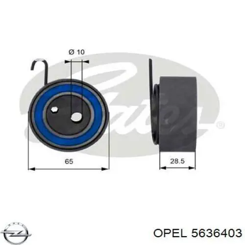 Tensor de la correa de distribución Opel 5636403 precio, desde 31,79 EUR