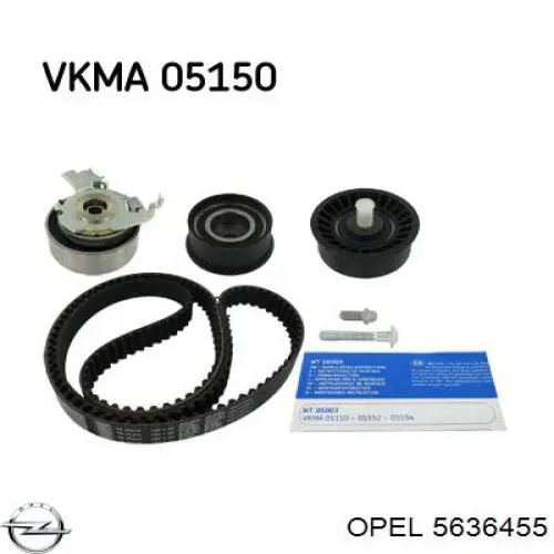 Polea correa distribución Opel 5636455 precio, desde 12,49 EUR