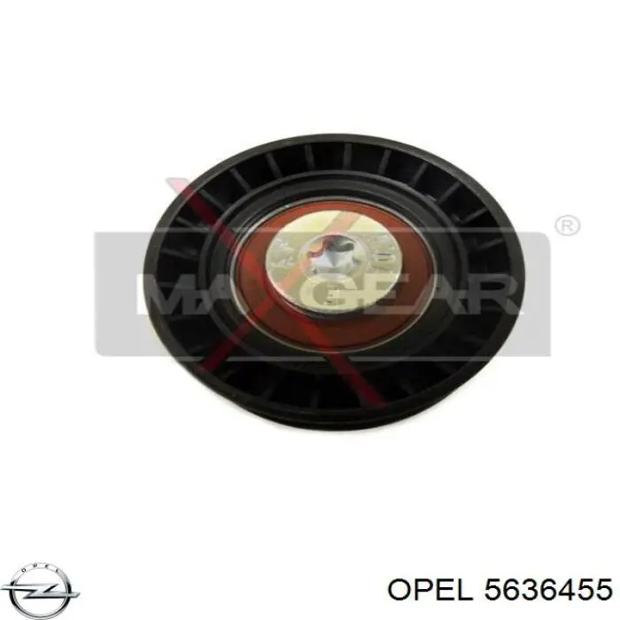 5636455 Opel rodillo intermedio de correa dentada