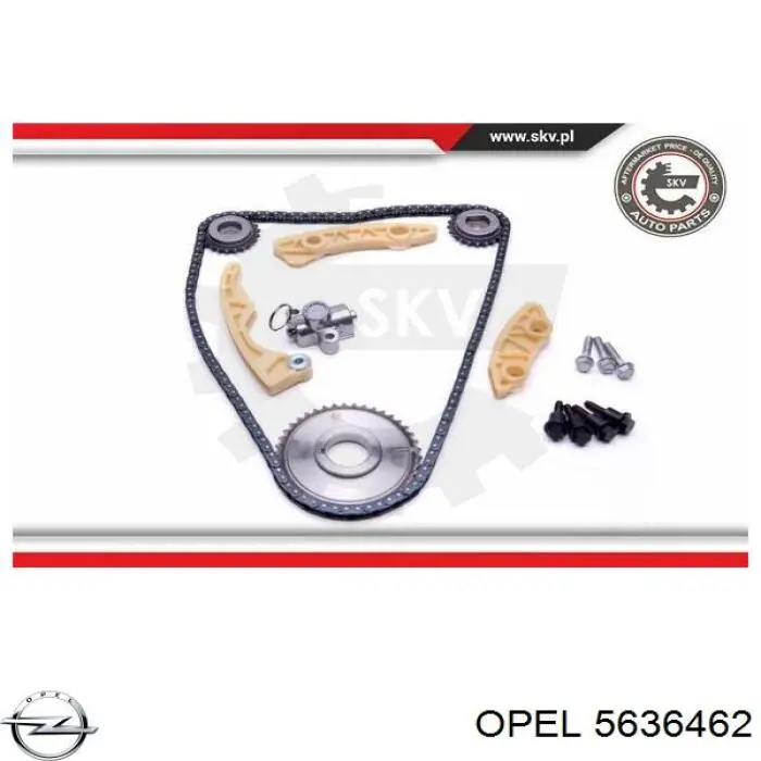 5636462 Opel rueda dentada de árbol compensador izquierda