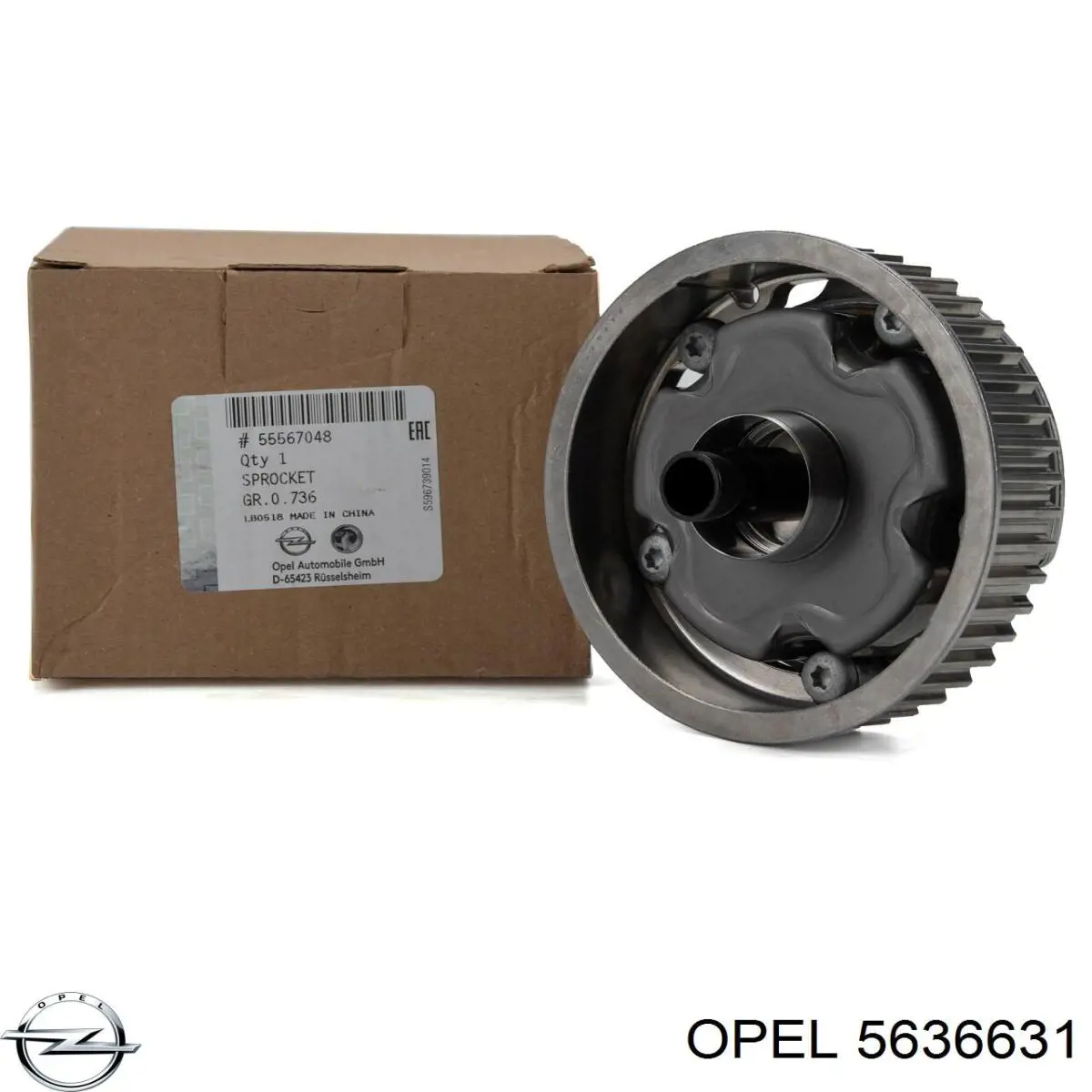 Engranaje del árbol de levas de escape 5636631 Opel