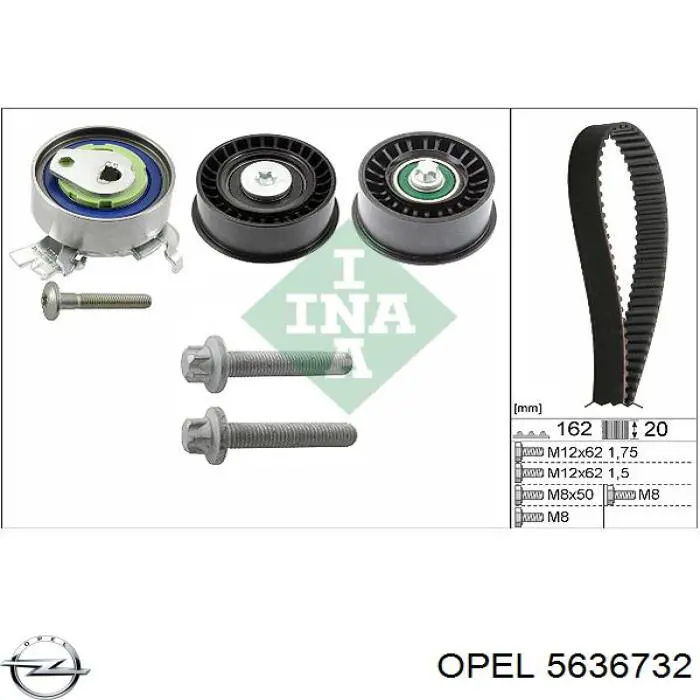 5636732 Opel tensor de la correa de distribución