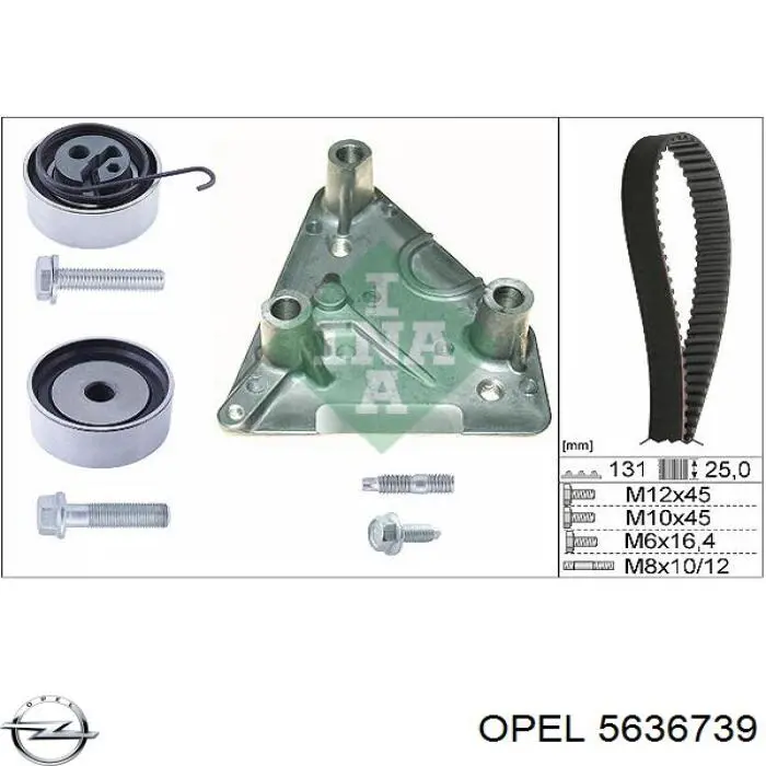 Tensor de la correa de distribución Opel 5636706 precio, desde 28,71 EUR