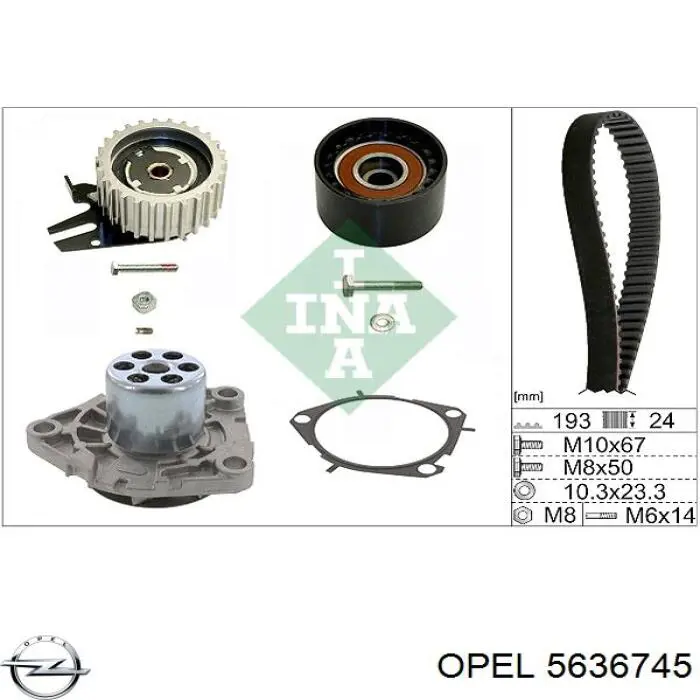 Rodillo, cadena de distribución Opel Vectra