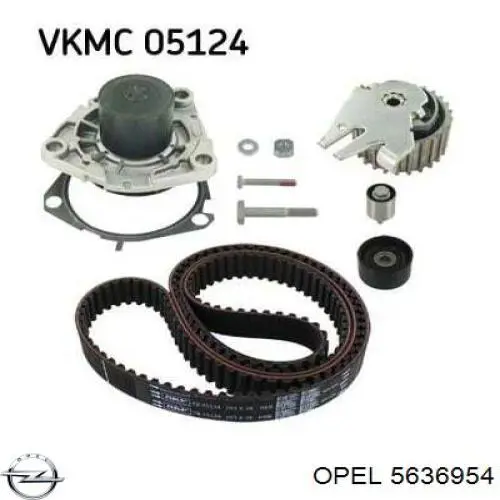 5636954 Opel Polea tensora intermedio de correa dentada