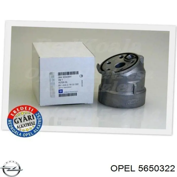 5650322 Opel caja, filtro de aceite