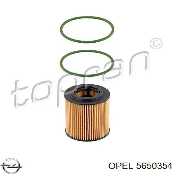 Filtro de aceite 5650354 Opel