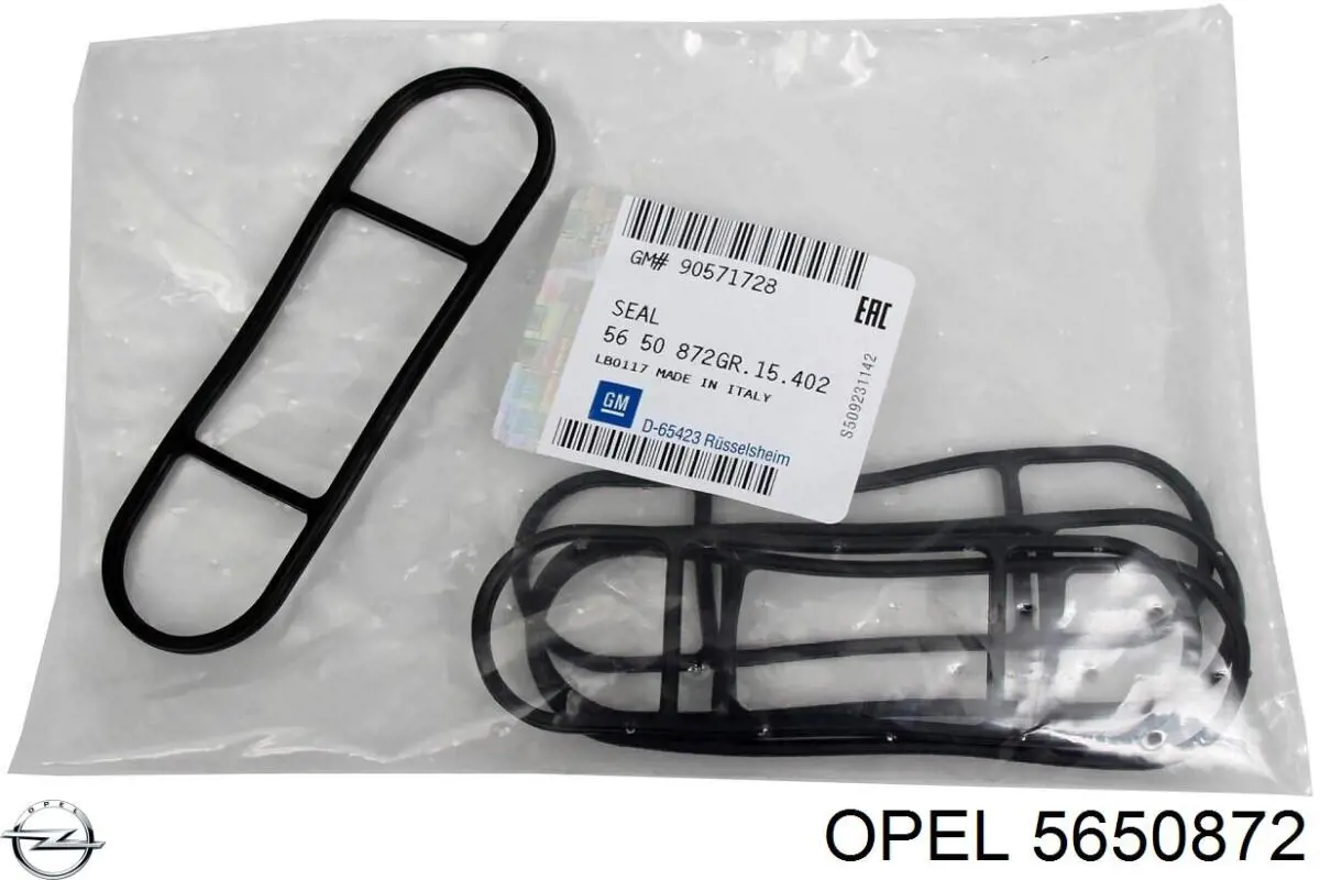 5650872 Opel junta de el adaptadora del enfriador de aceite