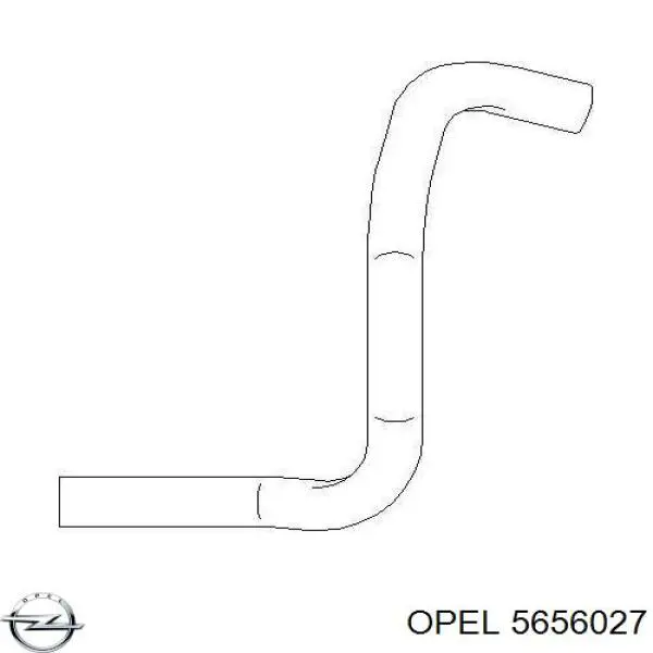 5656027 Opel tubo de ventilacion del carter (separador de aceite)