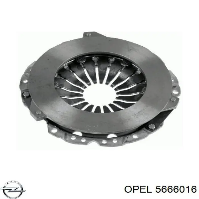 Plato de presión de embrague 5666016 Opel