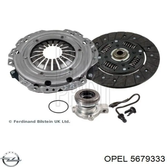 Desembrague central, embrague 5679333 Opel