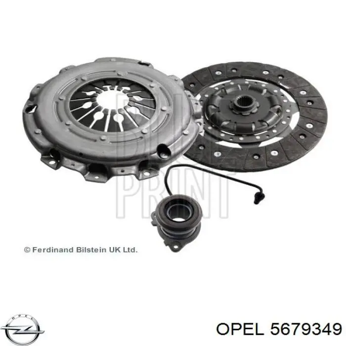 Desembrague central, embrague 5679349 Opel