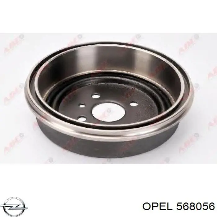 568056 Opel freno de tambor trasero