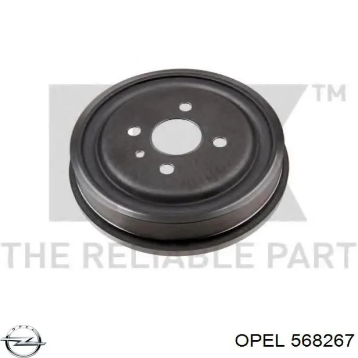 568267 Opel freno de tambor trasero