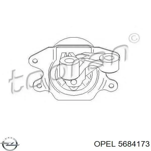 5684173 Opel soporte motor izquierdo