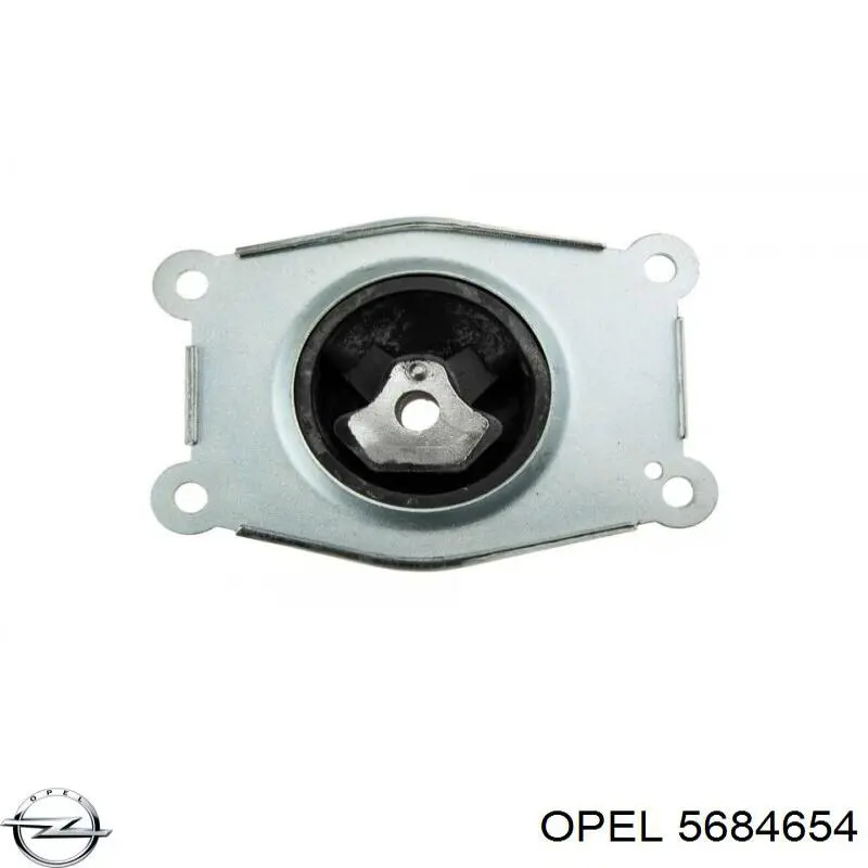 Soporte izquierdo del motor 5684654 Opel