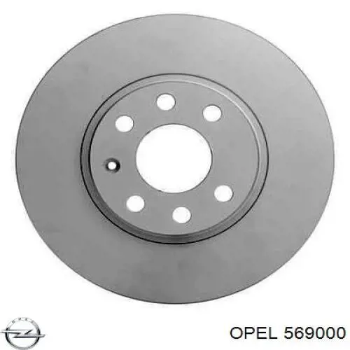 Disco de freno delantero Opel 569000
