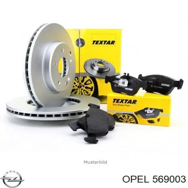 Disco de freno delantero Opel 569003